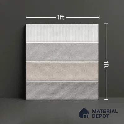 Faux Subway  Tile TL 07257 B Sintra 4002 Granula 1 ft x 1 ft Ceramic Matte Finish - 9 mm  | 2 mm Spacer is Mandatory | Please Expect a Slight Variation of Pattern (Sample)
